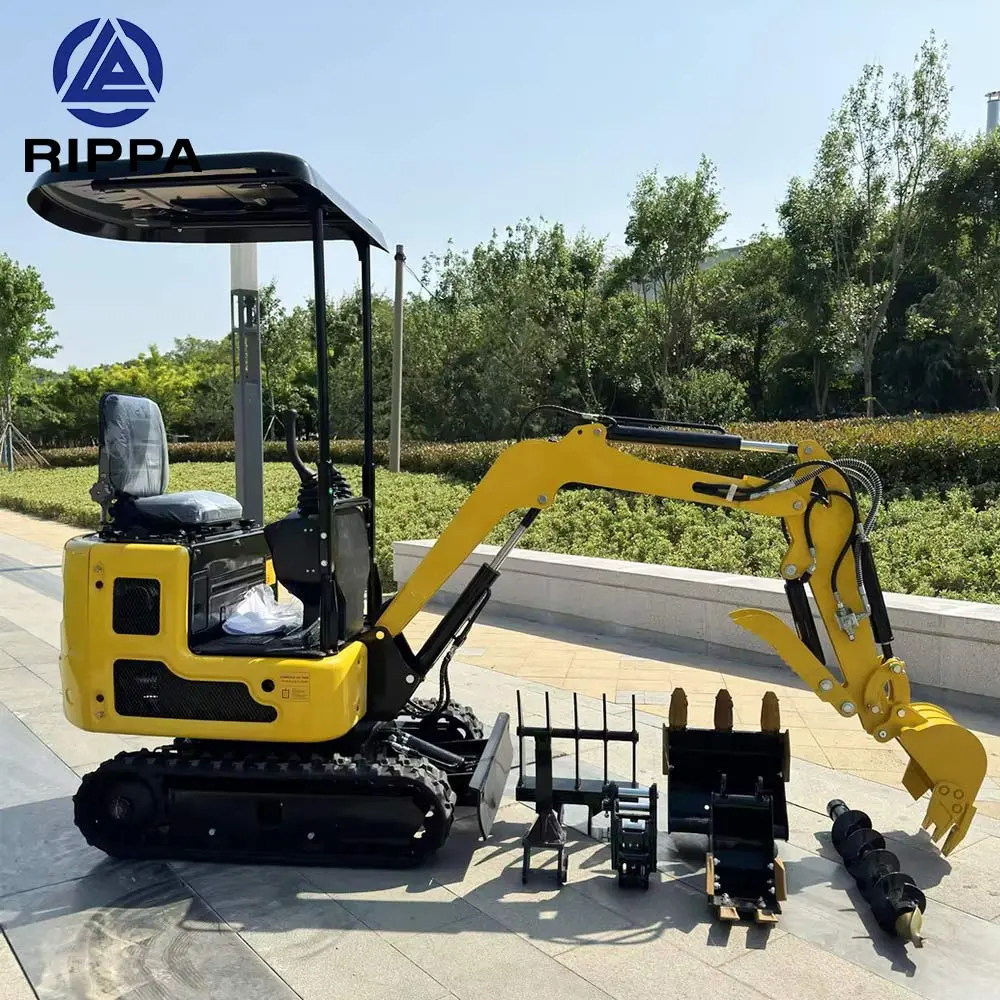 Мини-экскаватор RIPPA R319 с двигателем Kubota D722 — фотография 1